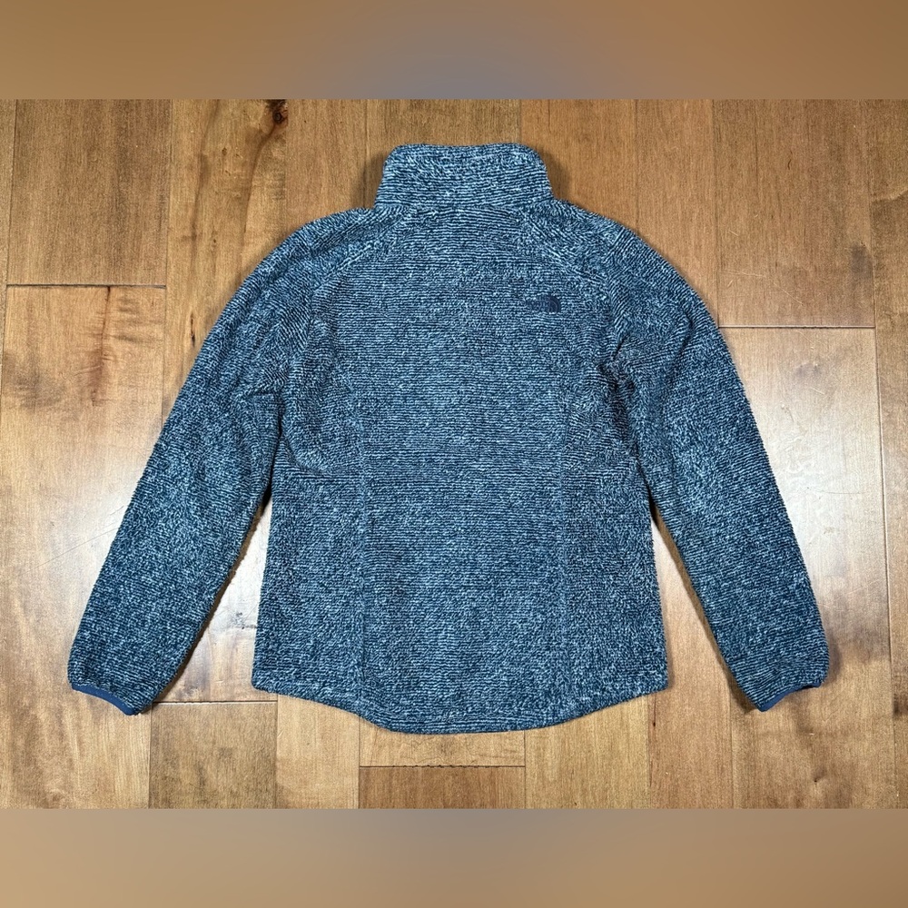 The North Face High Pile Fleece Full Zip Blue Jacket Sherpa Women's Size Medium - Picture 2 of 4